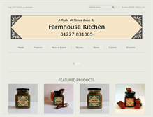 Tablet Screenshot of farmhousekitchen.net